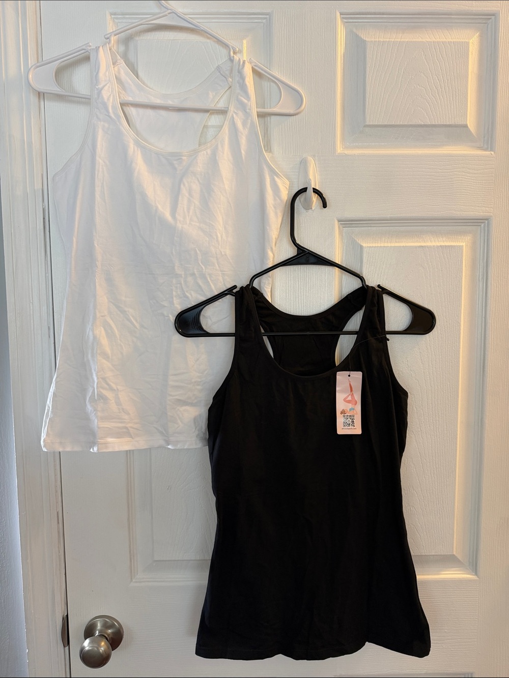 Women’s 2pk Racerback Tank Top - Black and White